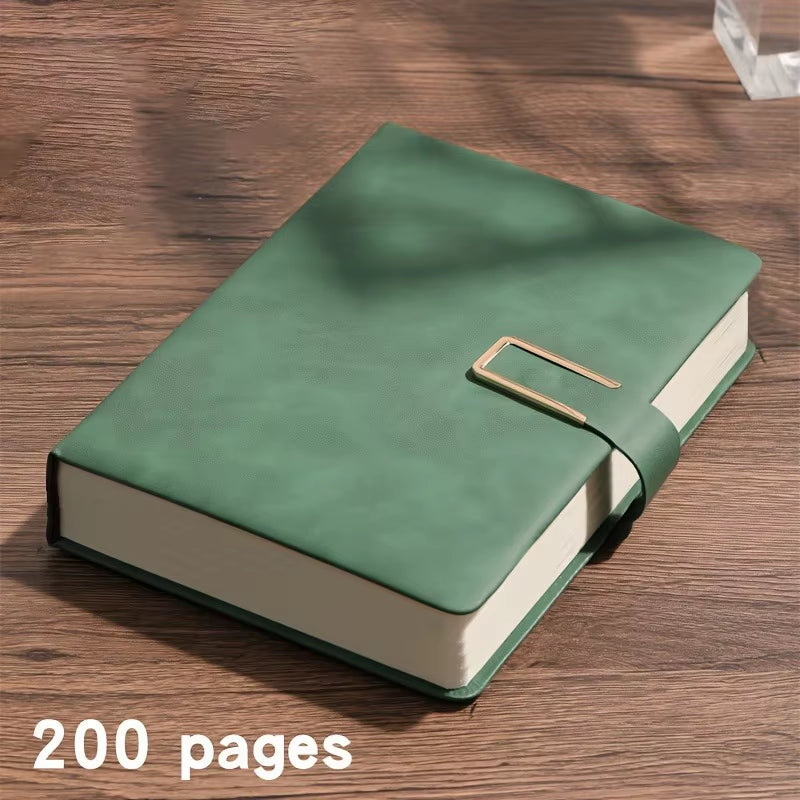 A5 Thickened Deer Head Notebook Business PU Soft Leather Notepad with Horizontal Lines School Office Supplies Stationery