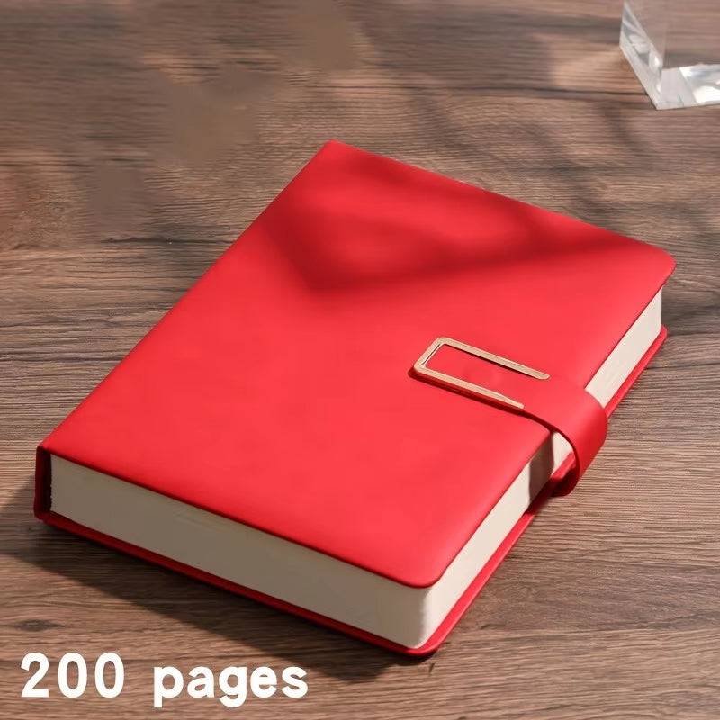 A5 Thickened Deer Head Notebook Business PU Soft Leather Notepad with Horizontal Lines School Office Supplies Stationery