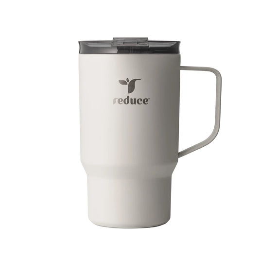 Reduce Vacuum Insulated Stainless Steel Hot1 18Oz Travel Mug with Adjustable Flow Lid: Linen