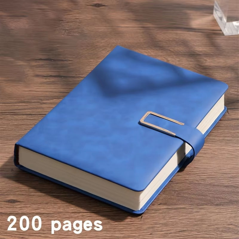 A5 Thickened Deer Head Notebook Business PU Soft Leather Notepad with Horizontal Lines School Office Supplies Stationery