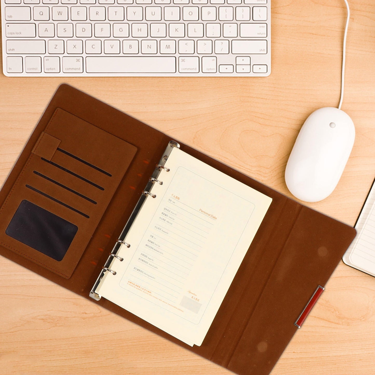 WHAMVOX Business Notebook the Office Planner Notebooks for Work Travel Brown