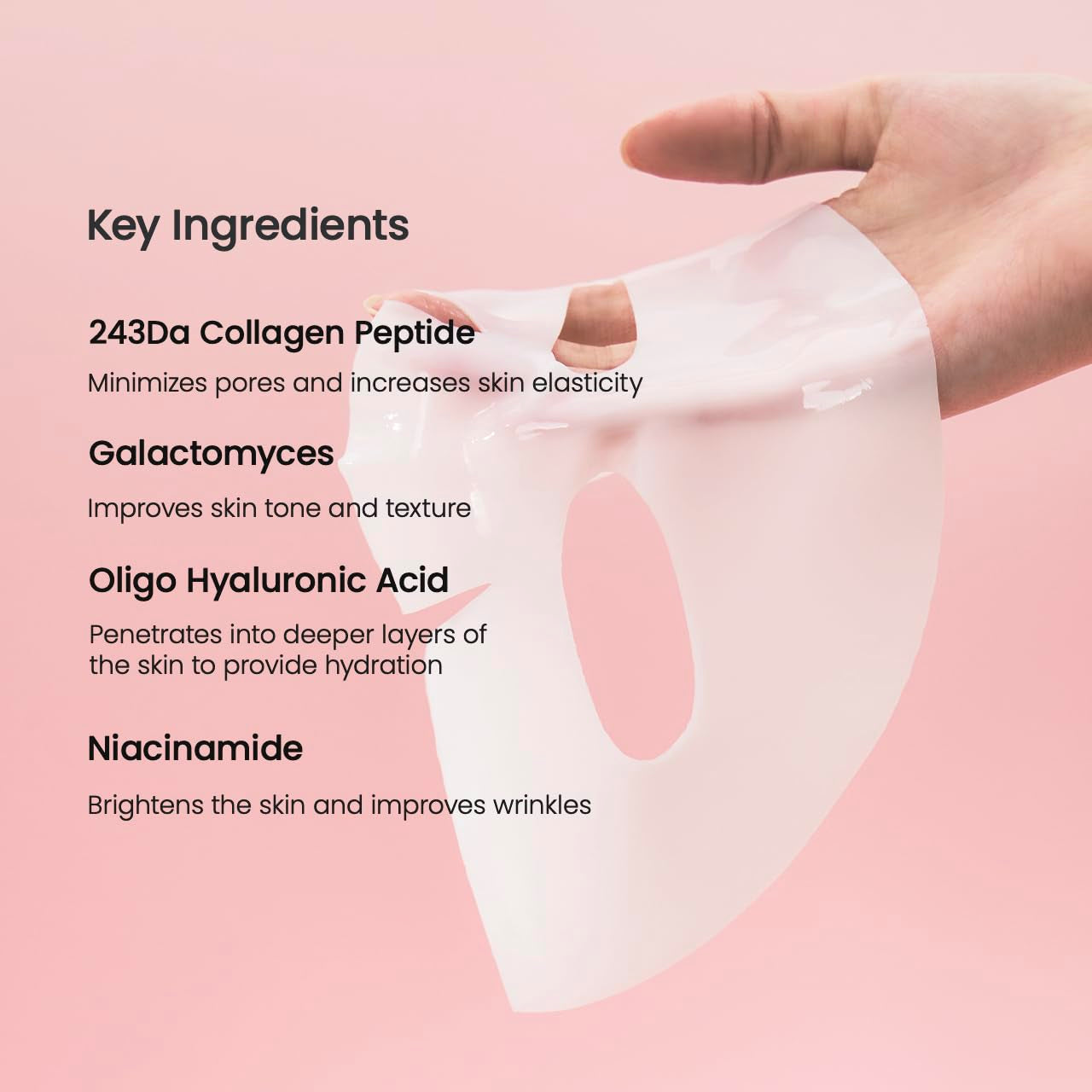 BIODANCE Bio-Collagen Real Deep Mask, Hydrating Overnight Hydrogel Mask, Pore Minimizing, Elasticity, Plumping Improvement, Korean Skincare, Stocking Stuffers for Teen Girls | 1.19Oz(34G) X 4Ea