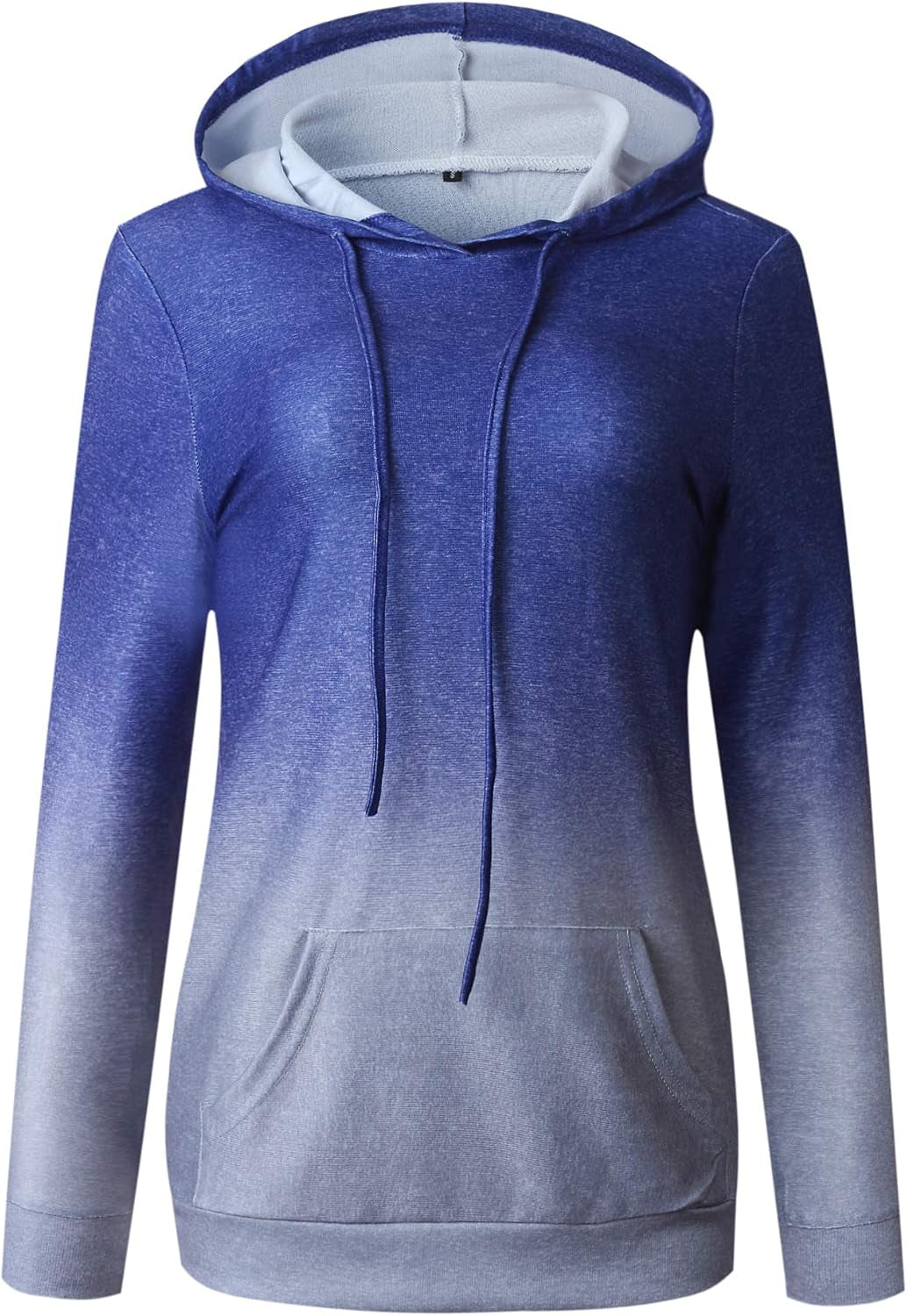 Women'S Long Sleeve Tops, Tie Dye Sweatshirt, Zip up Hoodie Oversized-Sweatshirts Pullover