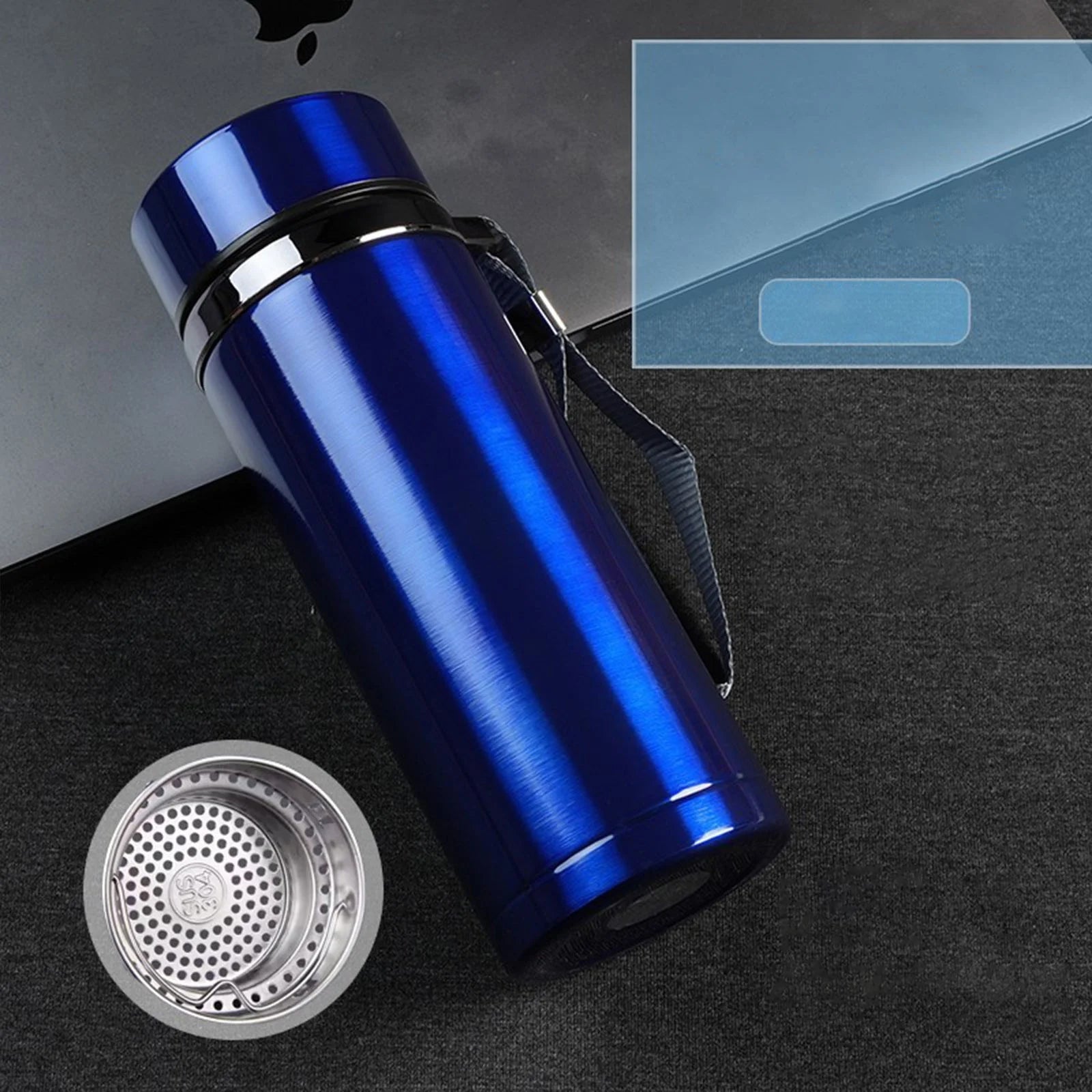 Reusable Uv-Protected|Water Bottle 32Oz 27Oz Insulated Stainless Water Bottle Leak Proof Water Flask Keeps Drink Cold and Hot Sport Outdoor Large Capacity Water Bottles with Carry Rope(C)