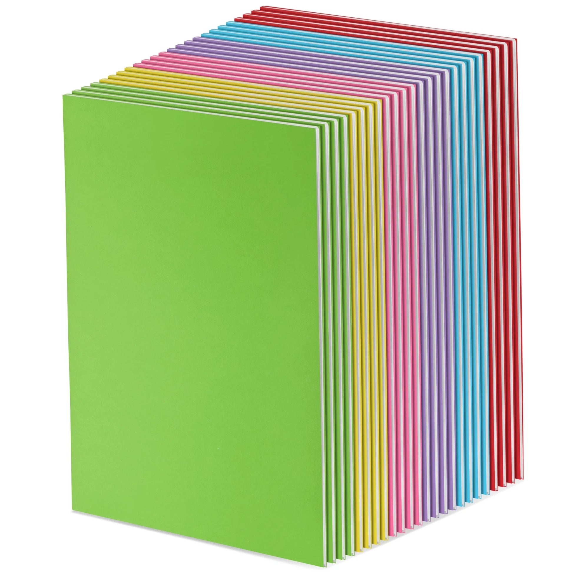 24 Pack Blank Books to Write Stories - A5 Colorful Notebooks Bulk - Unlined Travel Journals Scrapbooks for Sketching (5.5X8.5 In)