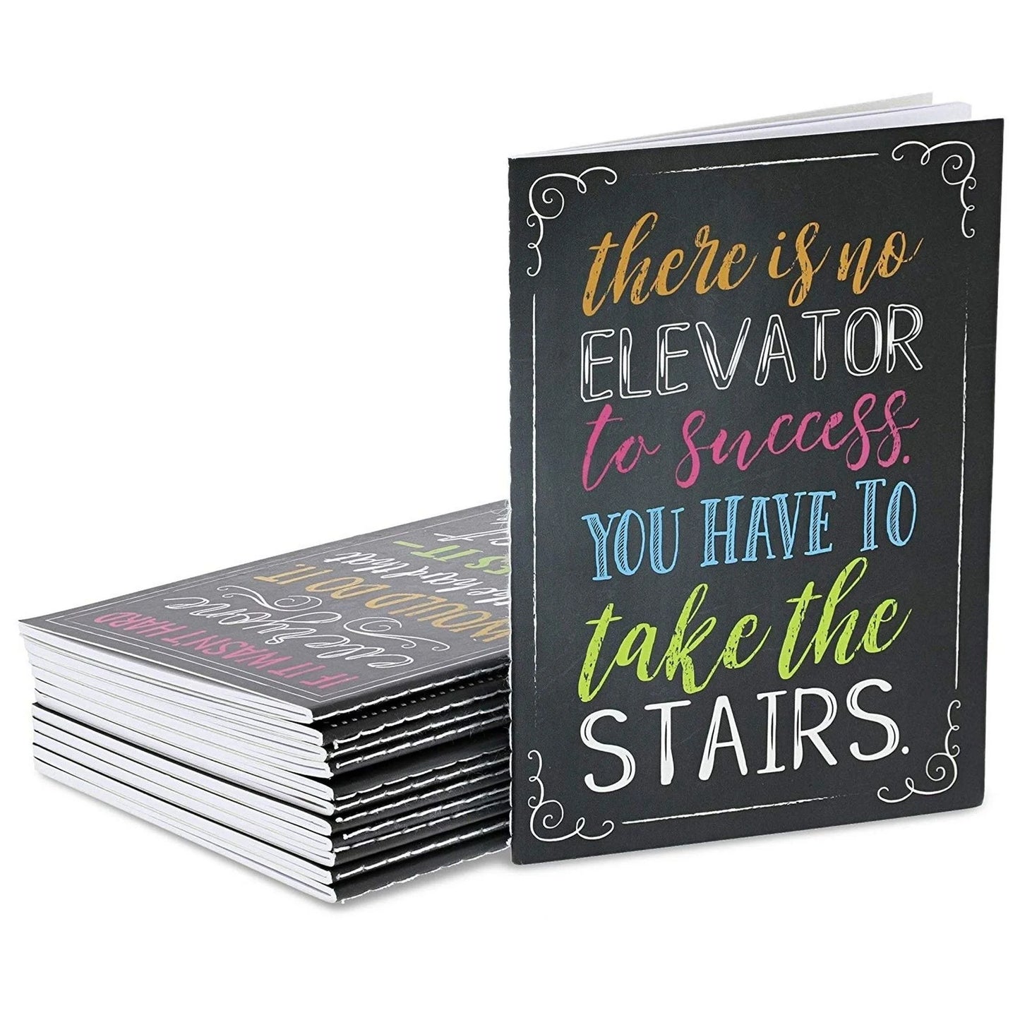 24 Pack Small Inspirational Notebooks with Growth Mindset Quotes - Pocket Size - Motivational Journal Notepads for Students, School, Office, Employee Gifts (3.5X5 In)