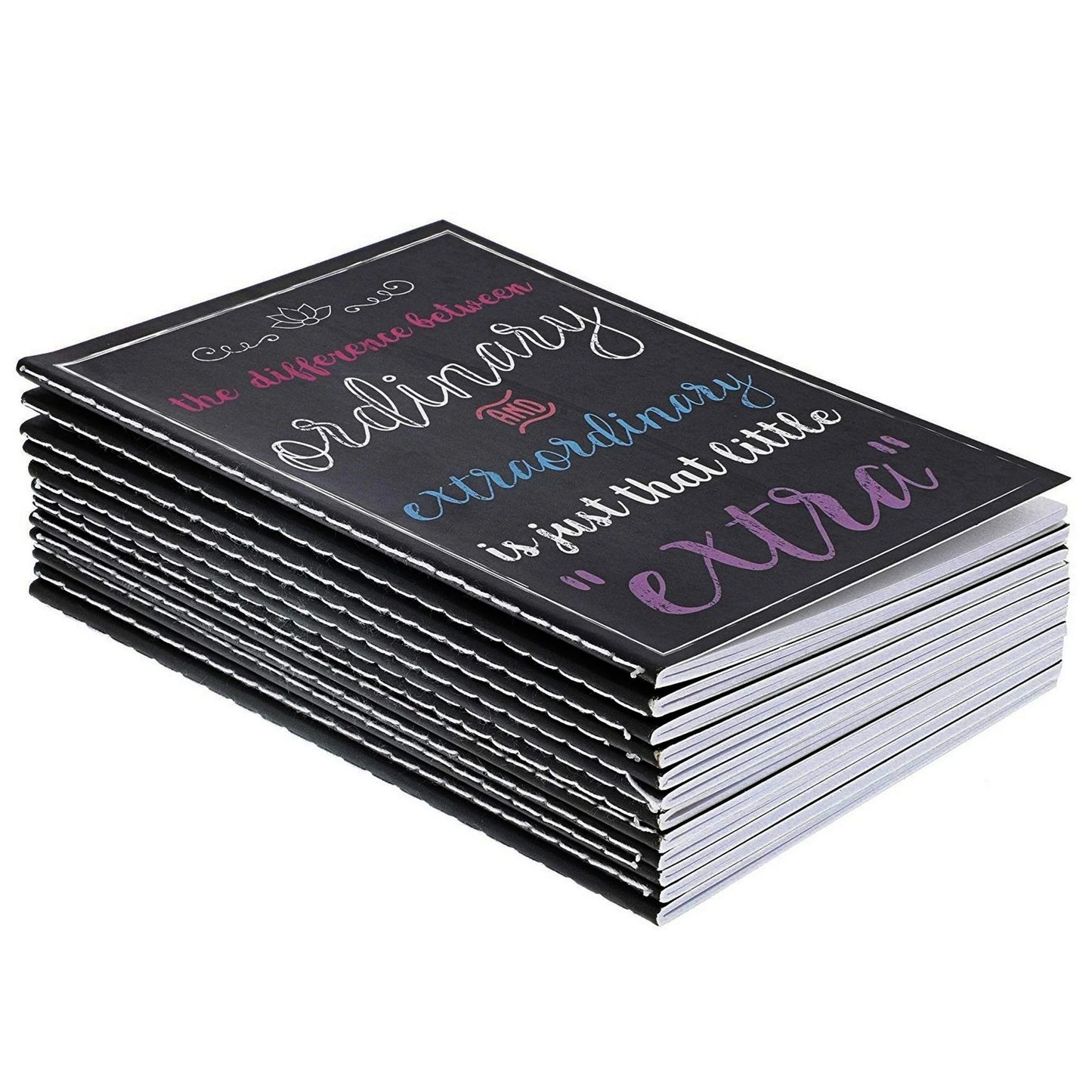 24 Pack Small Inspirational Notebooks with Growth Mindset Quotes - Pocket Size - Motivational Journal Notepads for Students, School, Office, Employee Gifts (3.5X5 In)