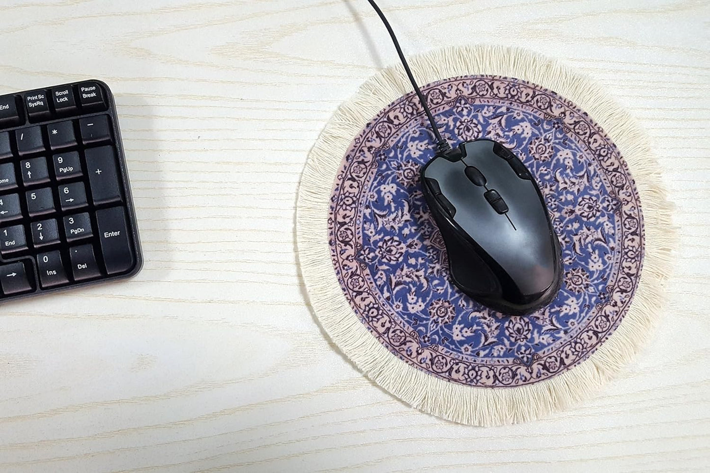 Oriental Rug Mouse Pad,  Persian Style Carpet Mouse Mat for Office Gifts