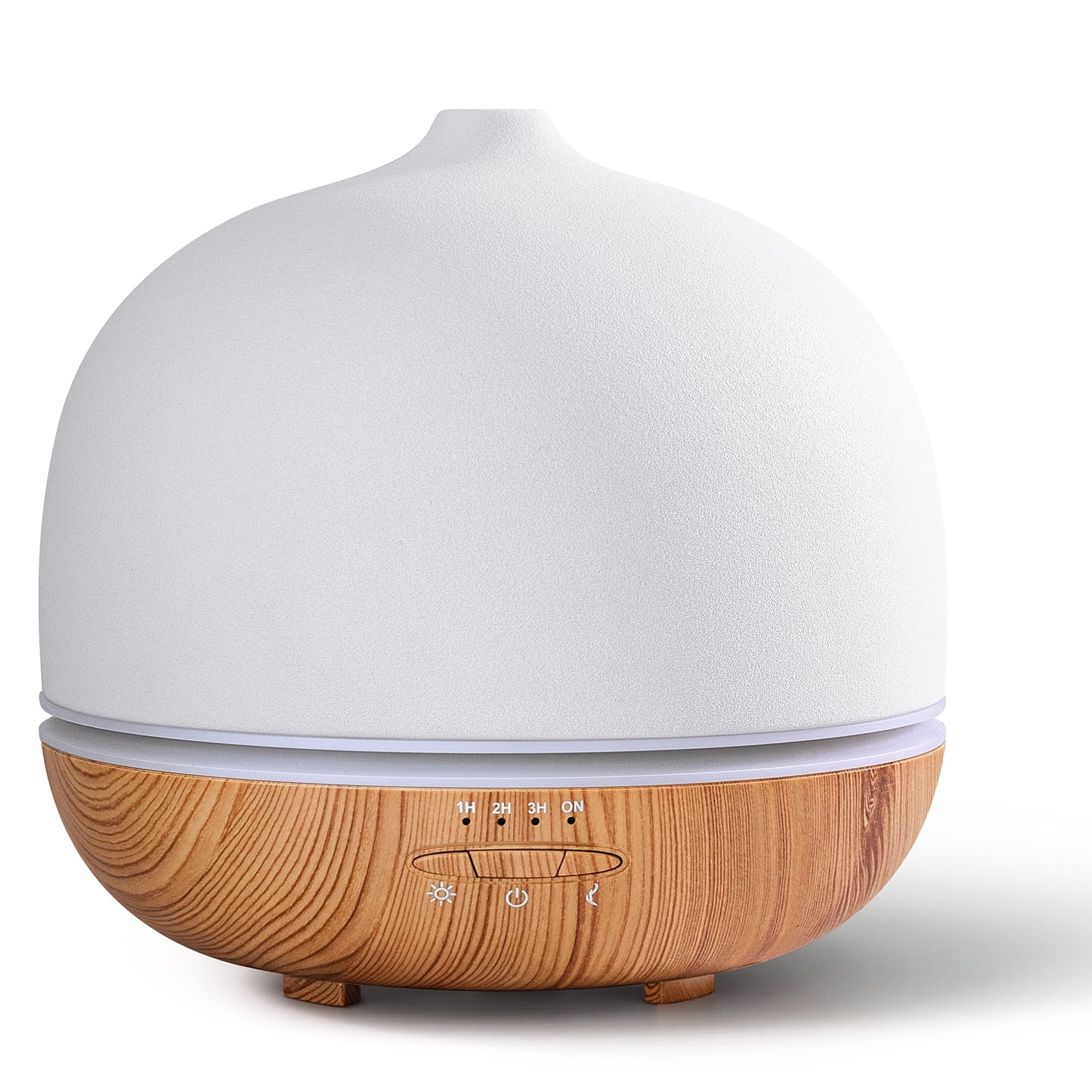 Wanlola 500Ml Essential Oil Diffuser, Ceramic Diffusers for Essential Oils Large Room Ceramic Aromatherapy Diffuser Cool Mist Humidifier with 10 Colors Lights & Waterless Auto-Off for Home Office Room